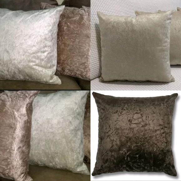 4 Capas para almofadas em Suede amassado