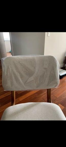 4 Capas para Encosto de Cadeira em Pvc Transparente