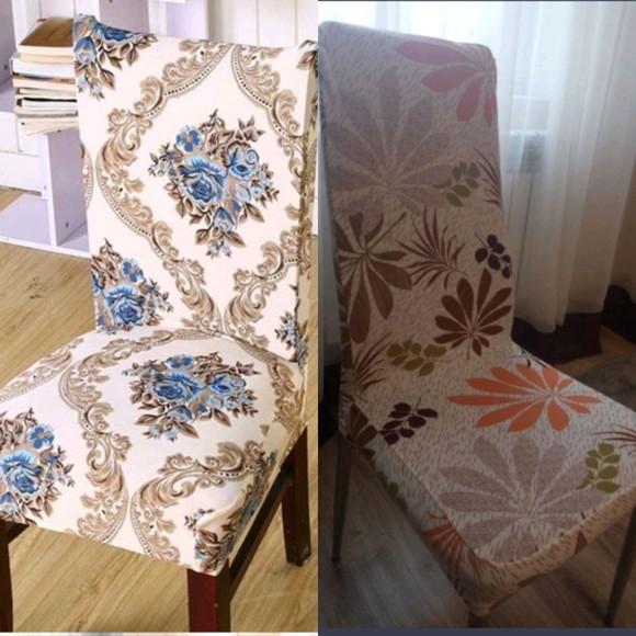 6 unidades Capa cadeira tecido Jacquard