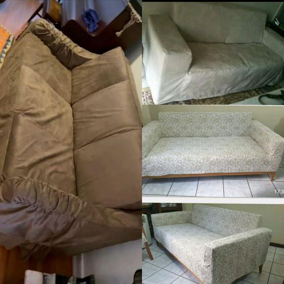 Capa para Sofá Inteiriça em Suede até 2 Metros