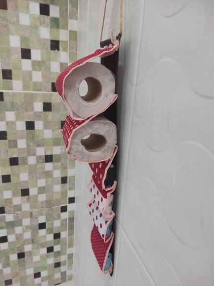 1 Porta Papel Higiênico e Sabonete Artesanal