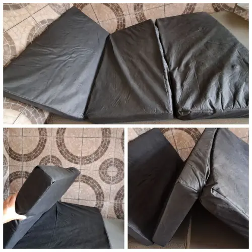 1 Capa para Colchão Casal 3 Camadas, Vira Puff