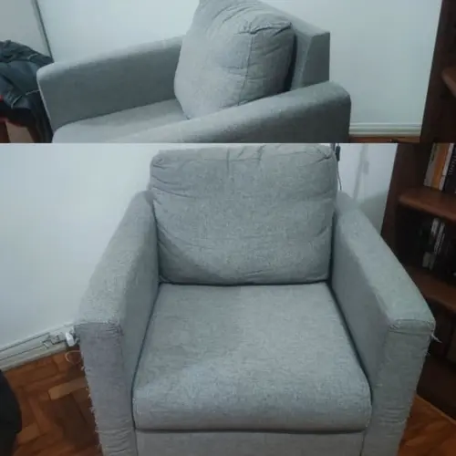 1 Capa Poltrona e Capa Almofada em Suede