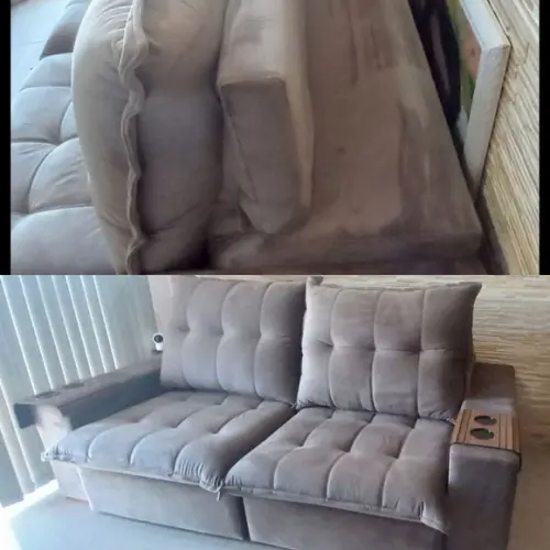 1 Capa Sofa em Pvc Transparente Sob Medida até 2.30 Largura