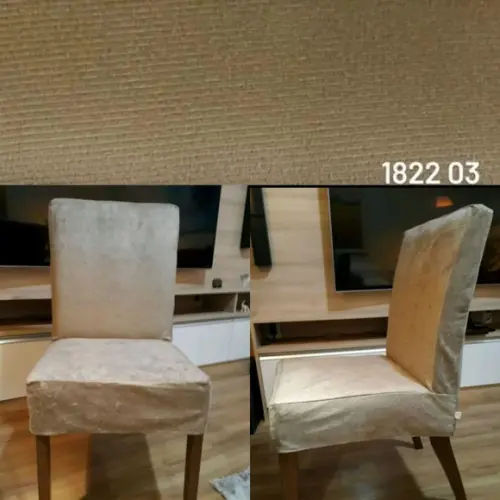 4 Capas Cadeira em Suede Sob Medida