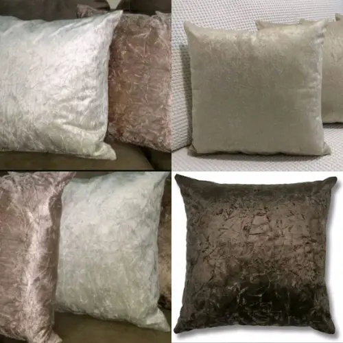 4 Capas para almofadas em Suede amassado