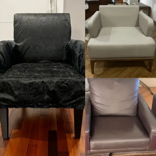4 Capas para Poltronas em Suede