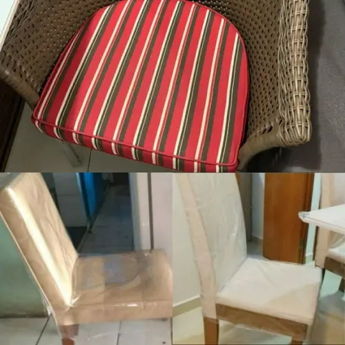 4 capas, sendo 2 para cadeira e 2 para almofadas USO Proteti
