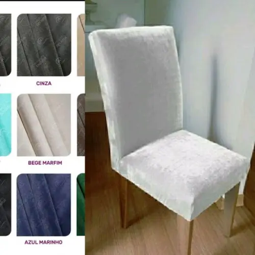 4 Unidades Capas Cadeira Suede Liso