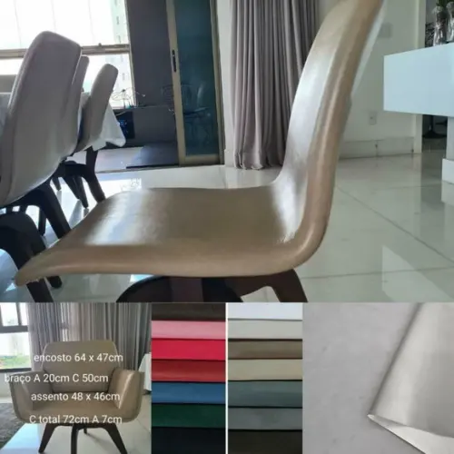 8 Capas Cadeira e 2 Capas Poltrona em Suede Liso