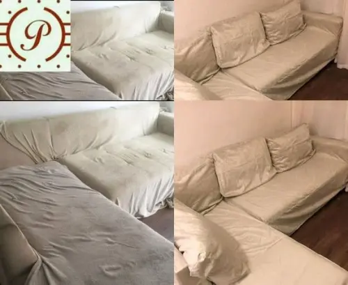 Capa Sofá 2 e 3 Lugares Sob Medida, Suede/corino