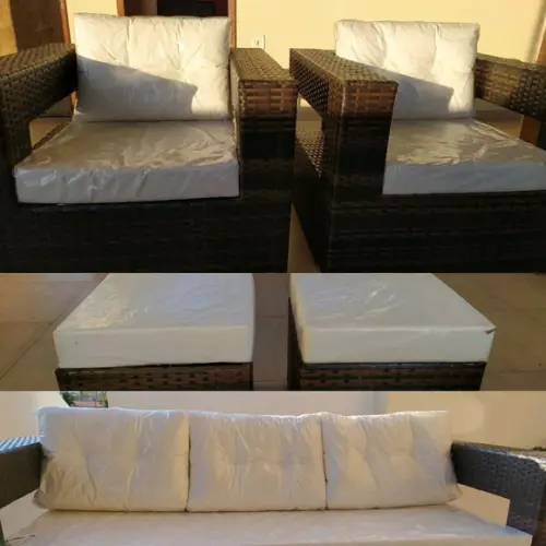 Kit 9 capas almofadas tamanhos variado em plástico PVC