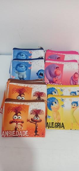 Kit 12 Necessaires Carteirinha Divertidamente Tamanho 12x10