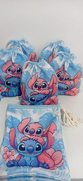 Sacolinha Surpresa Tamanho 20x25 Angel e Stich