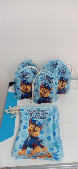 Sacolinha Saquinho Lembrancinha Patrulha Canina