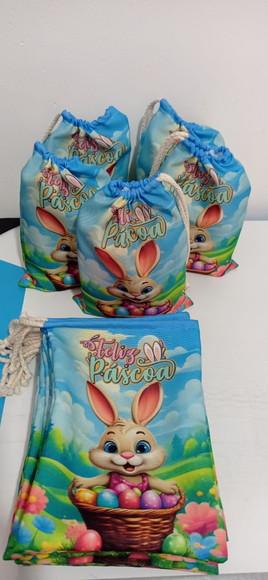Lembrancinha Páscoa Sacolinha para Chocolate