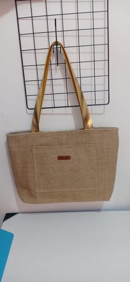 Bolsa de Juta com Forro Interno Impermeável 40x30