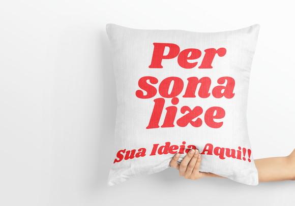 Almofada Personalizada com Foto, Logo, Tema ,eventos 25x25cm
