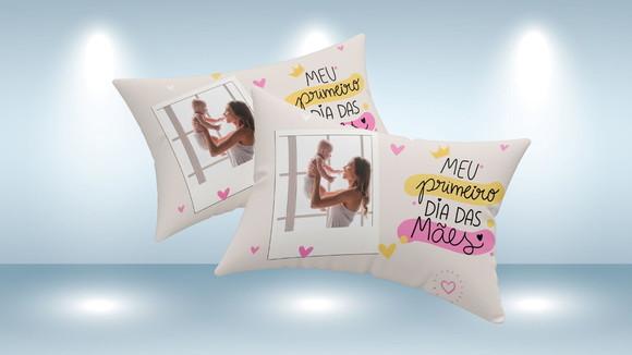 Almofada Personalizada Fotos Dia das Mães 20x30cm