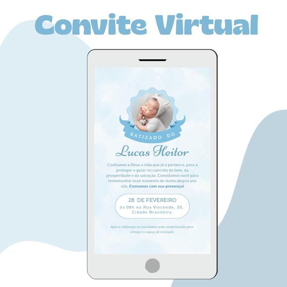 Convite de Batismo Virtual
