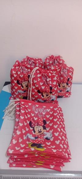 Sacolinhas Surpresa em Tecido Frente e Verso Minnie