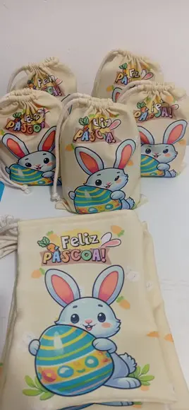 Lembrancinha Páscoa Sacolinha para Chocolate