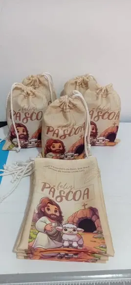 Saquinho de Pascoa para Igreja