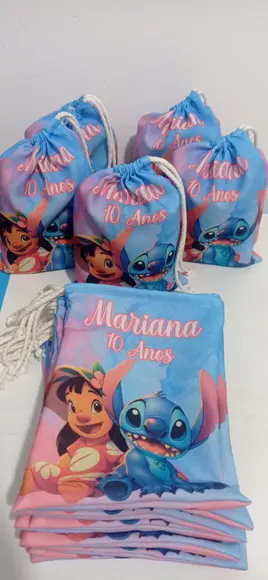Sacolinha Surpresa Tamanho 20x15 Lilo e Stich