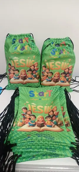 Mochila Saco Personalizada 28x20 Fazemos Qualquer Tema