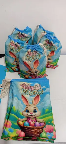 Lembrancinha Páscoa Sacolinha para Chocolate