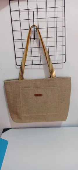 Bolsa de Juta com Forro Interno Impermeável 40x30