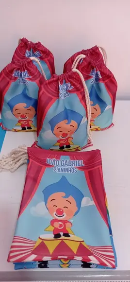Saquinho Surpresa Palhaço Plim Plim 2 Tamanho 20x15