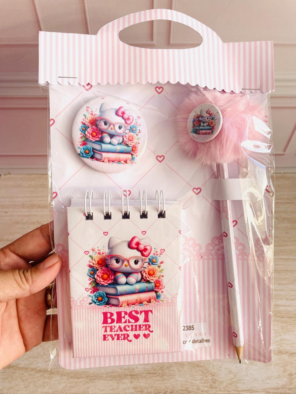 KIT MIMO PRESENTE - GATINHA PROFESSORA