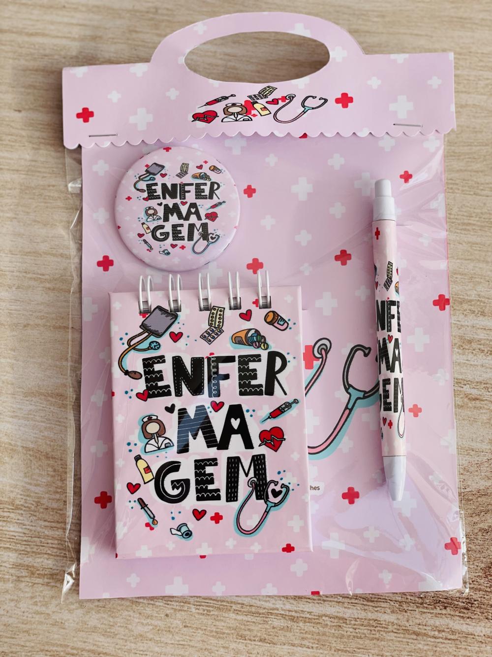 KIT MIMO PRESENTE - LEMBRANCINHA ENFERMAGEM