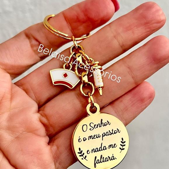 Chaveiro Enfermagem Presente Formatura Personalizado