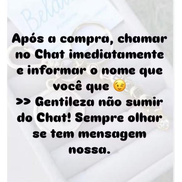 Chaveiro Masculino/ Feminino c/ Nome até 11 Letras