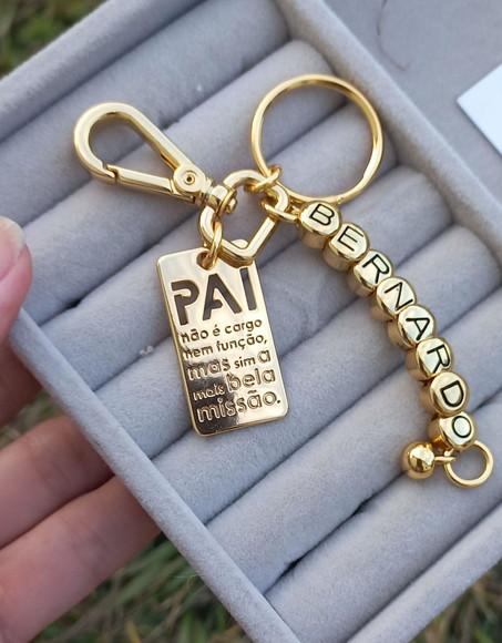 Chaveiro Pai com Nome até 6 Letras