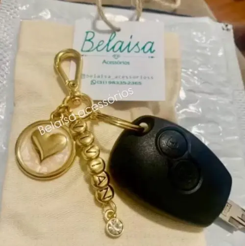 Chaveiro com Nome até 11 Letras Feminino