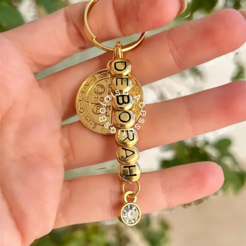 Chaveiro São Bento com Nome até 9 Letras