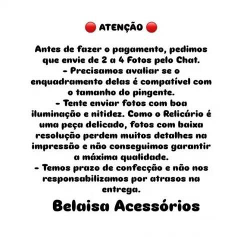 Relicário com Fotos para Buquê de Noiva Folheado