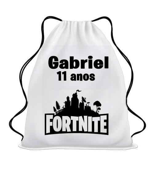 Mochila Sacochila Mochilinha Fortnite