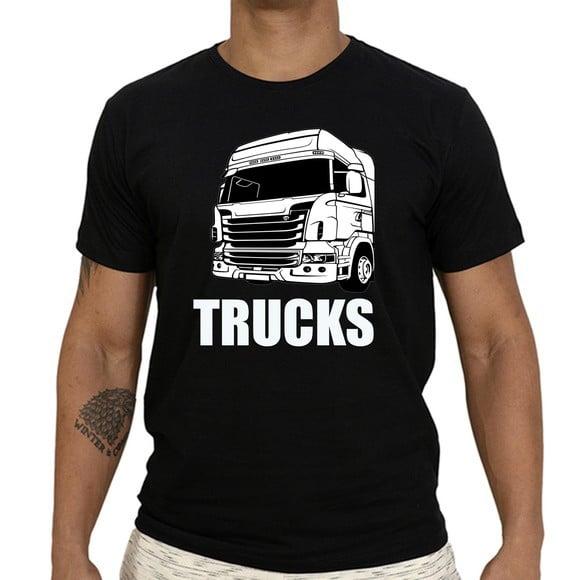 Camiseta Trucks 100% Algodão Estampa em Silk