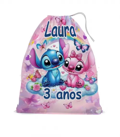 Saquinho Surpresa Personalizado Stitch