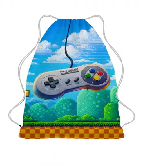 25 Bolsinha Sacochila Mochilinha Vídeo Game Nintendo