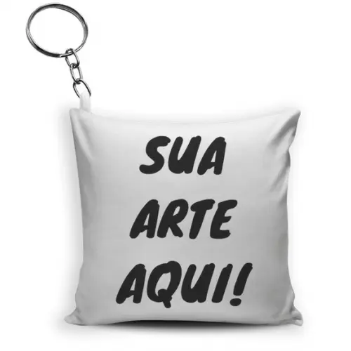 Lembrancinha Chaveiro Almofada Sua Logo Ou Arte