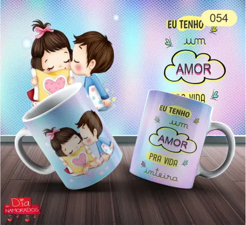 Super Pack Arquivo para Sublimação de Canecas,dia dos Namorados
