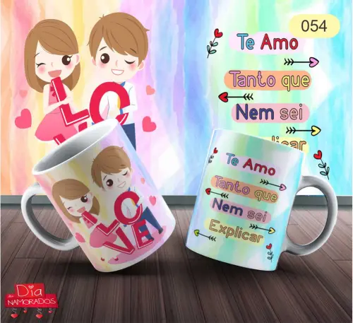 Super Pack Arquivo para Sublimação de Canecas,dia dos Namorados