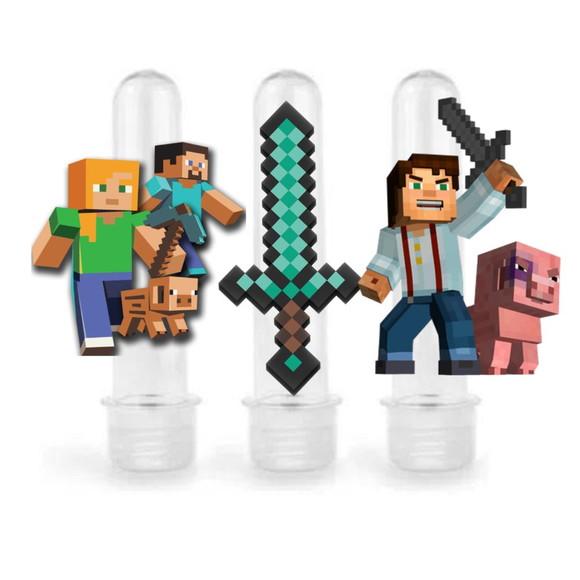 Aplique 8cm para Tubetes Minecraft- (para Tubete 13cm)