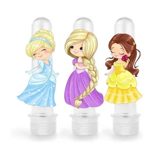 Aplique 8cm para Tubetes Princesas Cute p/ Tubete de 13cm