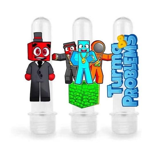 Aplique 8cm para Tubetes Turma do Problems p/ Tubete de 13cm
